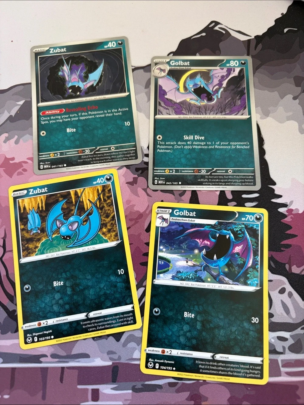 Zubat & Golbat Evolution Lot | Pokémon 151 + Silver Tempest | ✨5/$25✨